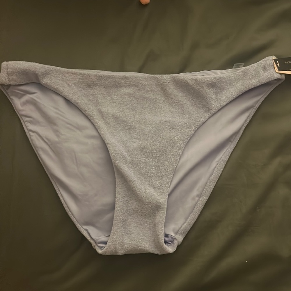 Victoria’s Secret Purple Terry Cloth Bikini Bottom Medium